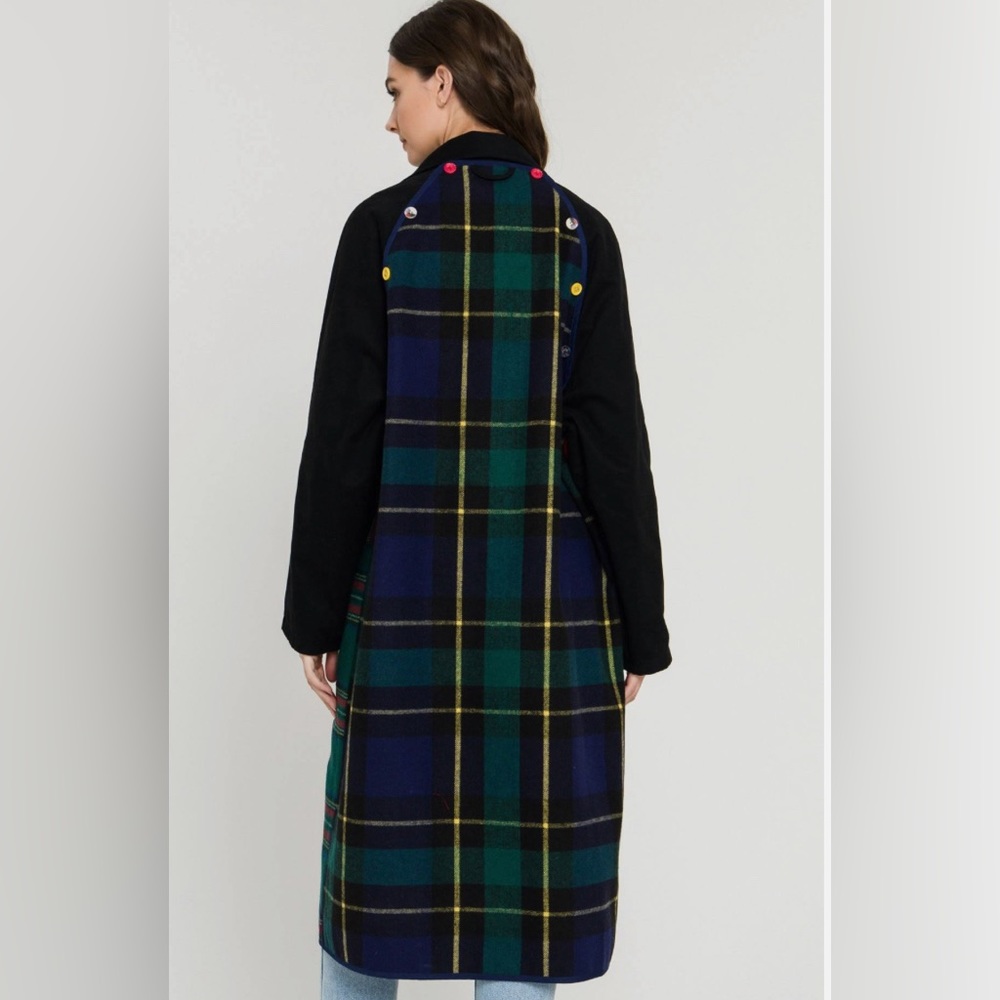 Grey Lab - Reversible Check Long
Coat Multi.  Color: Multiple - Picture 8 of 12